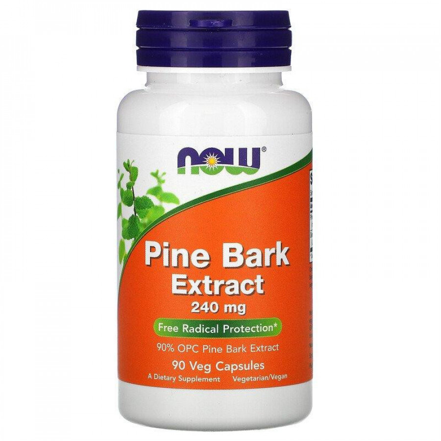 Экстракт сосновой коры "Pine Bark Extract" 240 мг, Now Foods, 90 капсул