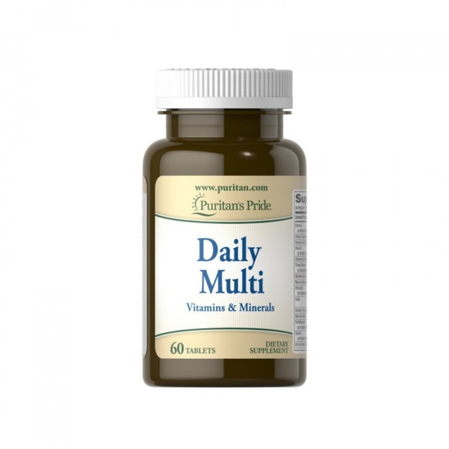 Мультивитамины Daily Multi, Puritan's Pride, 60 таблеток