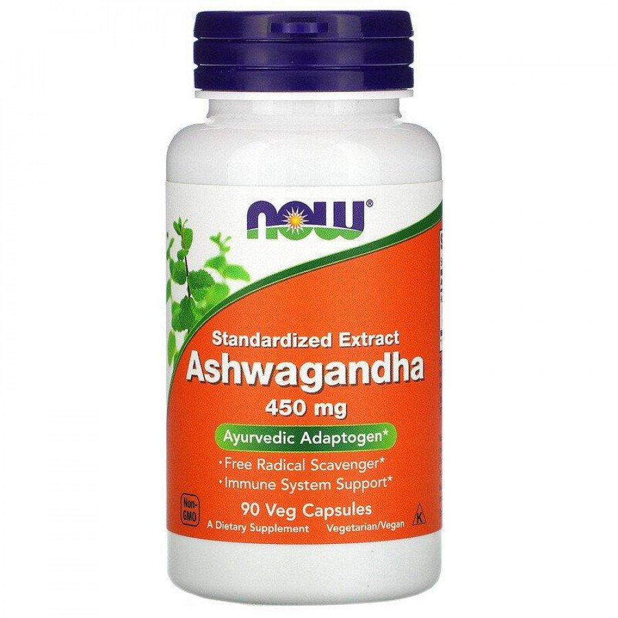 Ашваганда "Ashwagandha" Now Foods, 450 мг, 90 капсул