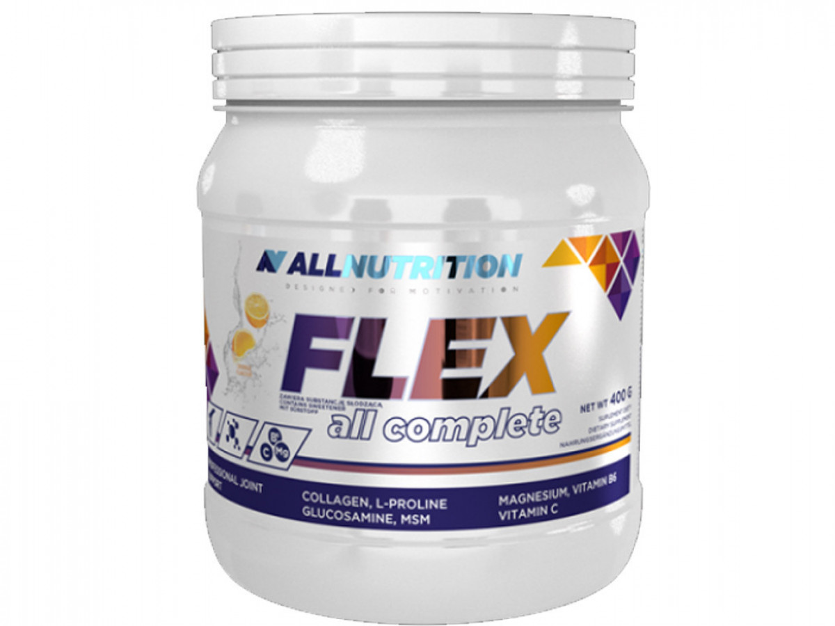 Комплекс для суставов Flex All Complete, AllNutrition, апельсин, 400 г