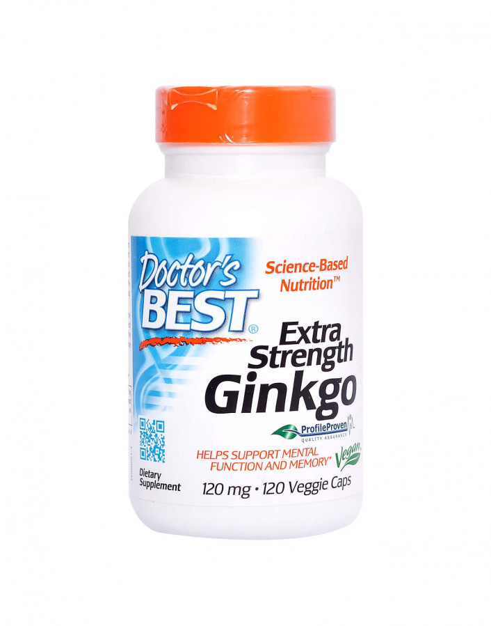 Гинкго Билоба "Ginkgo Biloba" 120 мг, Doctor's Best, 120 капсул