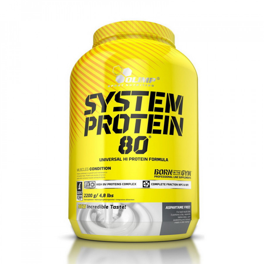 Комплекс яичного и молочного протеина "System Protein 80" OLIMP, ассортимент вкусов, 2200 г