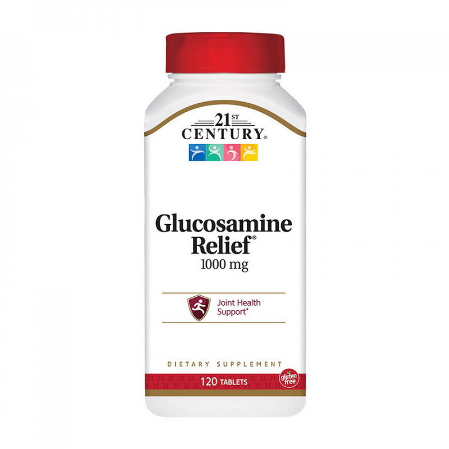 Глюкозамин сульфат "Glucosamine Relief" 21st Century, 1000 мг, 120 таблеток