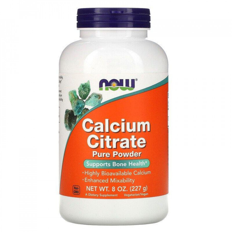 Цитрат кальция в порошке "Calcium Citrate Pure Powder", Now Foods, 227 г
