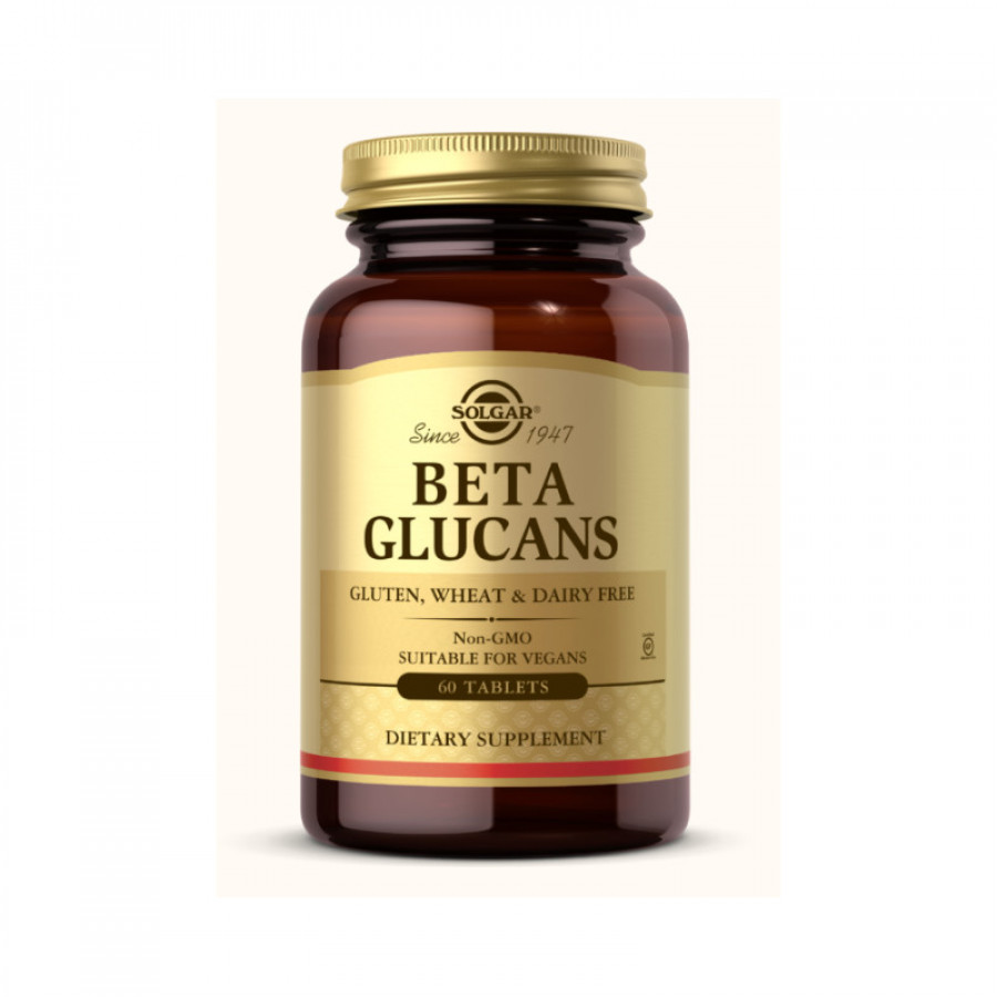 Бета-глюканы Beta Glucans, Solgar, 60 таблеток