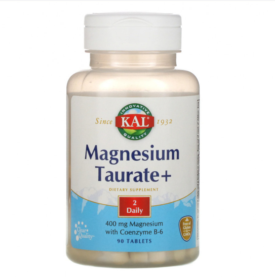 Магний таурат "Magnesium Taurate+" Kal, 400 мг, 90 таблеток