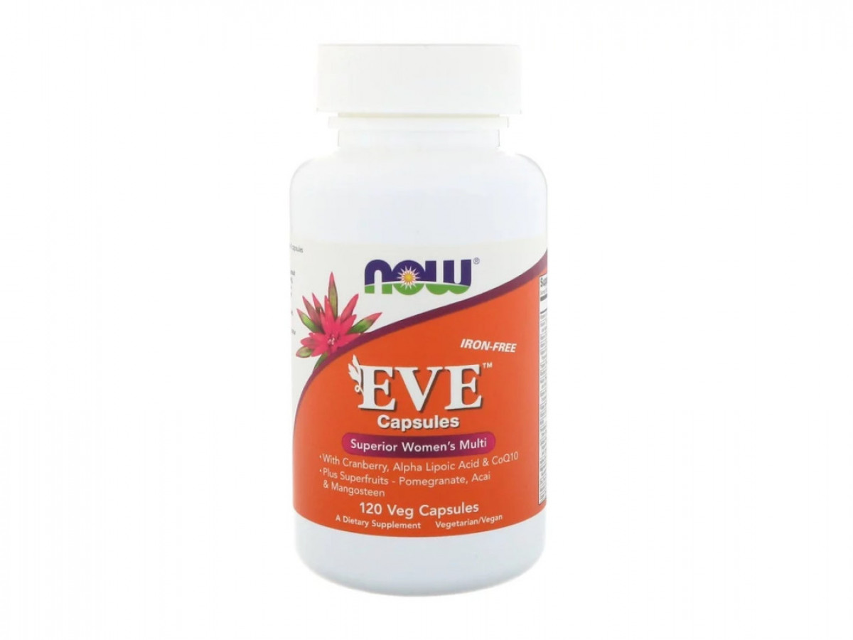 Витамины для женщин Ева Eve, Now Foods, 120 капсул