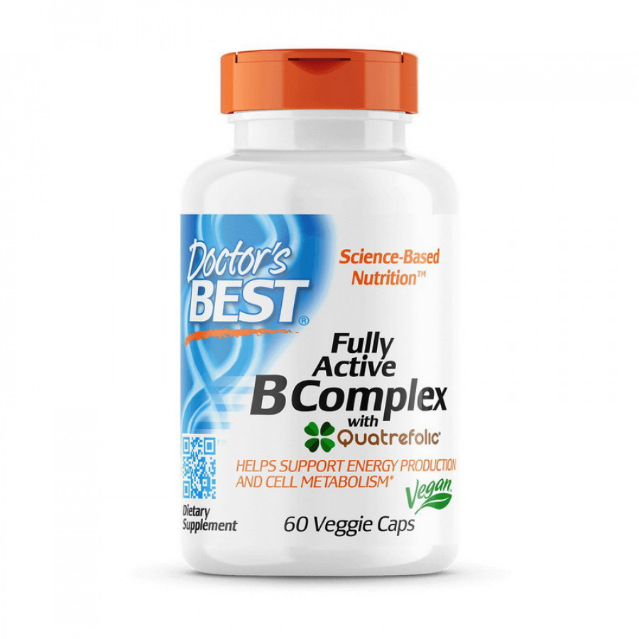 Комплекс активных витаминов В "Fully Active B Complex" Doctor's Best, 60 капсул