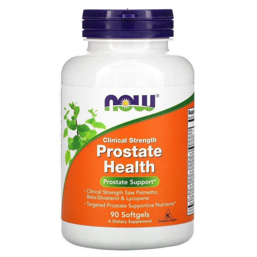 Добавка для здоровья предстательной железы "Prostate Health" Now Foods, Clinical Strength, 90 капсул