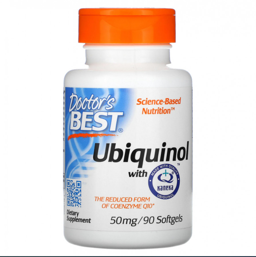 Убихинол "Ubiquinol" 50 мг, Doctor's Best, 90 капсул