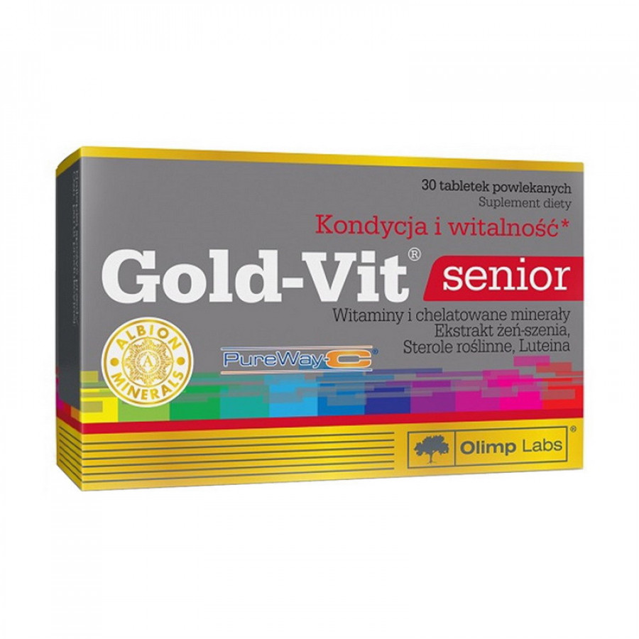 Витаминно-минеральный комплекс для людей пожилого возраста "Gold-Vit Senior" OLIMP, 30 таблеток