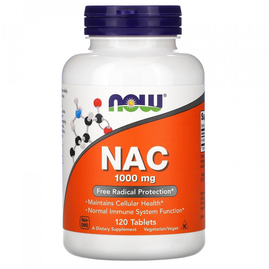 Ацетилцистеин Now Foods (NAC) 1000 мг 120 таблеток