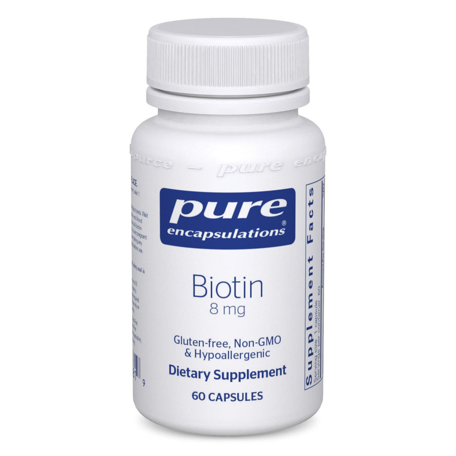 Биотин Pure Encapsulations (Biotin) 8 мг 60 капсул