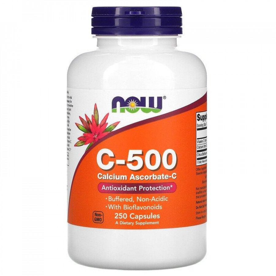 Аскорбат кальция "C-500 Calcium Ascorbate-C" Now Foods, 250 капсул