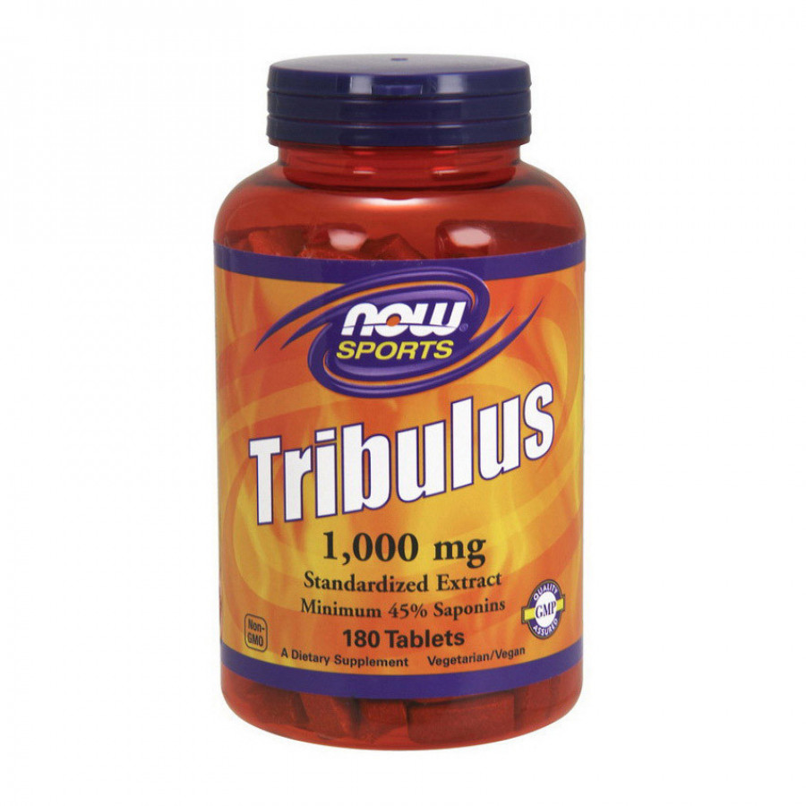 Трибулус Tribulus, Спортивная серия, Now Foods, 1000 мг, 180 таблеток