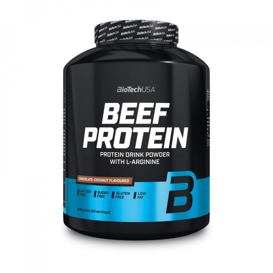 Безлактозный гидролизат говяжьего протеина "BEEF Protein" BioTech, ваниль-корица, 1800 г