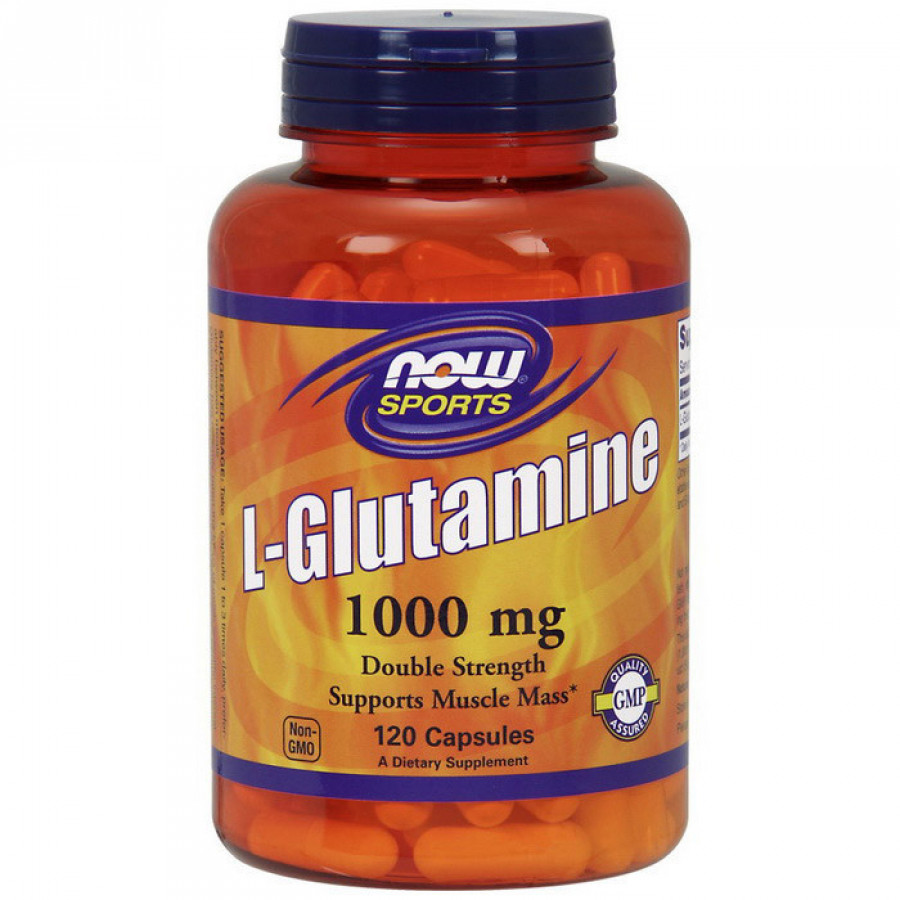Глютамин "L-Glutamine" 1000 мг, Now Foods, 120 капсул