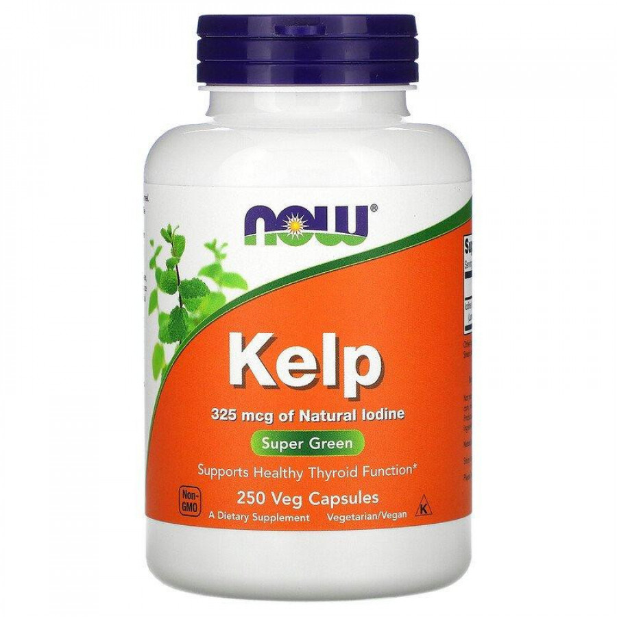 Бурые водоросли "Kelp" Now Foods, 325 мкг, 250 капсул