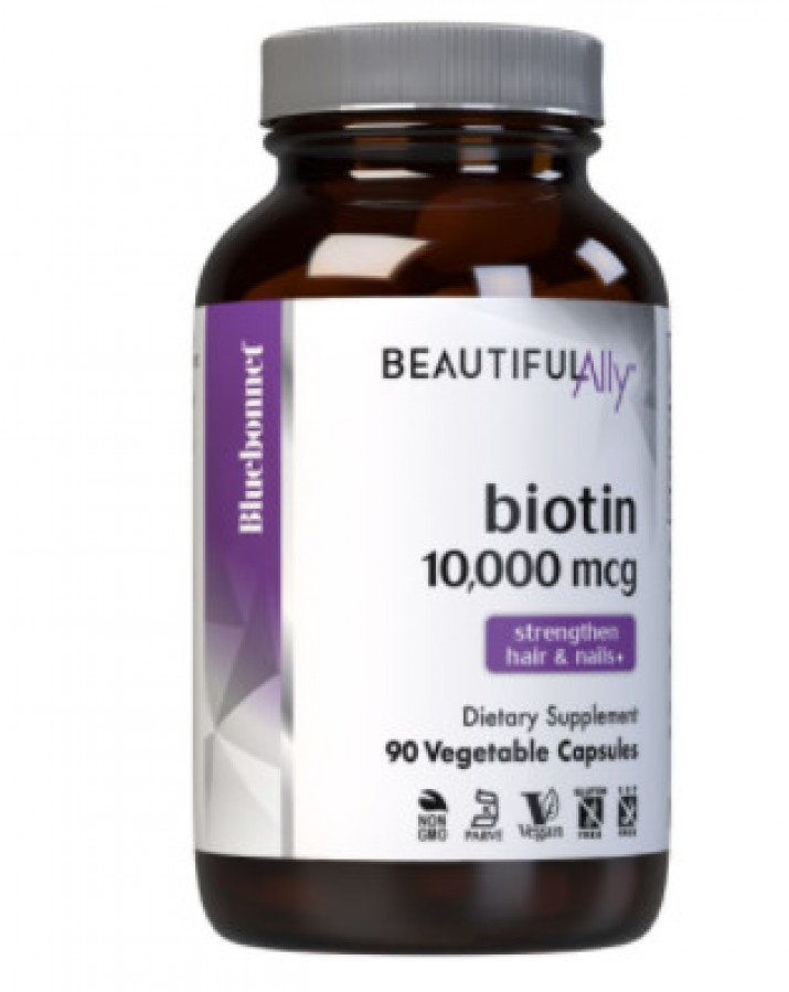 Биотин "Biotin" Bluebonnet Nutrition, 10 000 мкг, 90 капсул