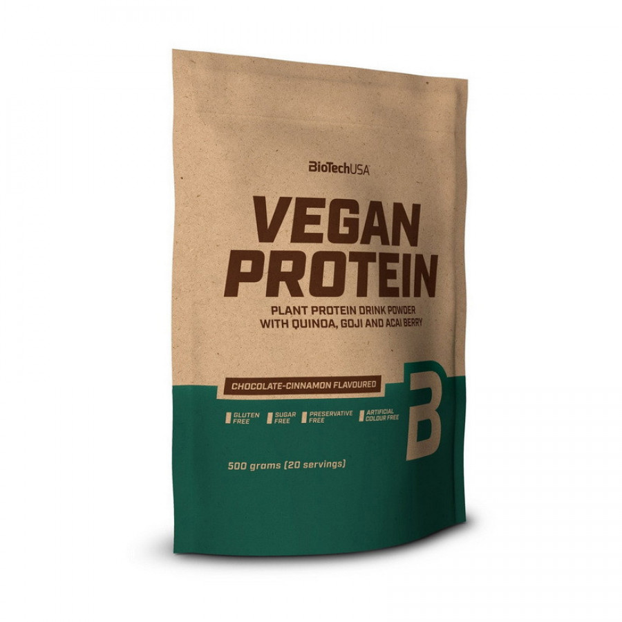 Растительный протеин, шоколад-корица, BioTech, 500 г