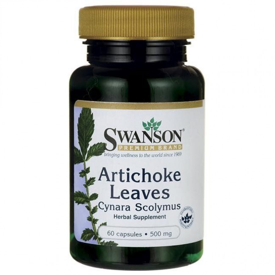 Артишок, Artichoke Leaves (Cynara Scolymus), Swanson, 500 мг, 60 капсул