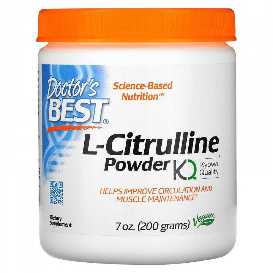 L-цитруллин в порошке "L-Citrulline Powder" Doctor's Best, без вкуса, 200 г