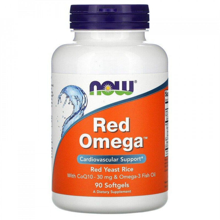 Омега-3 из красного риса "Red Omega" Now Foods, 360 мг/240 мг, 90 капсул