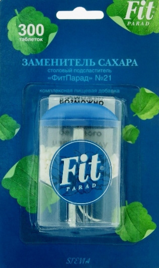 ФитПарад №21 таблетки на основе стевии (300 таблеток)
