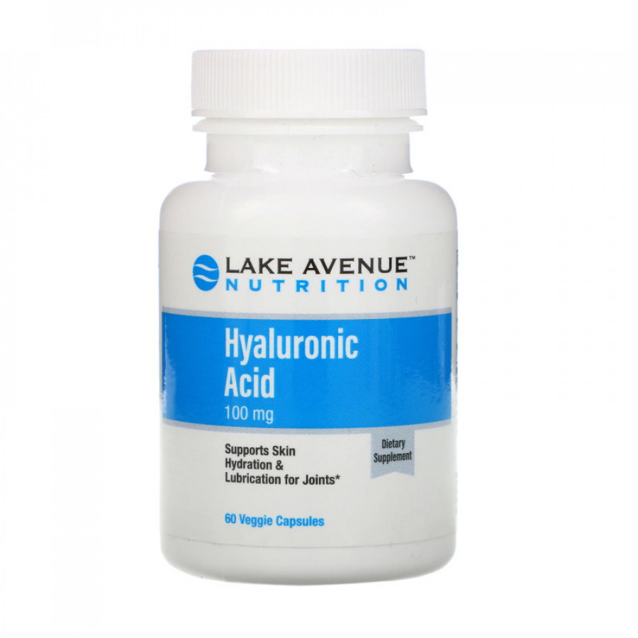 Гиалуроновая кислота Hyaluronic Acid, Lake Avenue Nutrition, 100 мг, 60 капсул