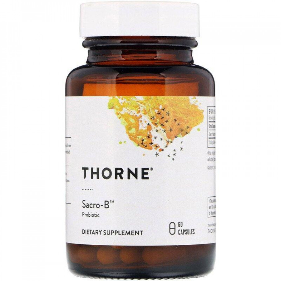 Сахаромицеты Буларди, пробиотики "Sacro-B" Thorne Research, 60 капсул
