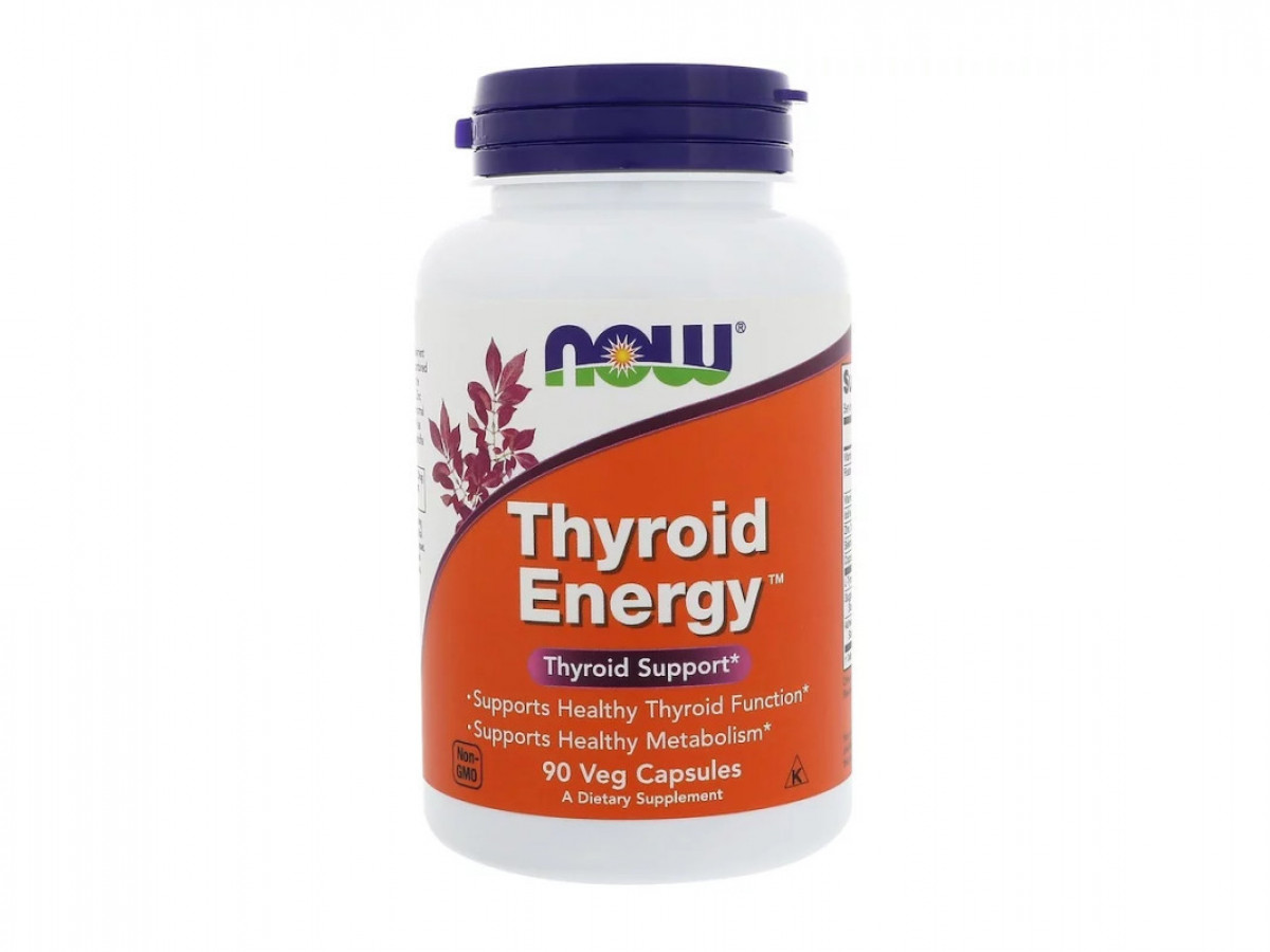 Поддержка щитовидной железы Thyroid Energy, Now Foods, 90 капсул