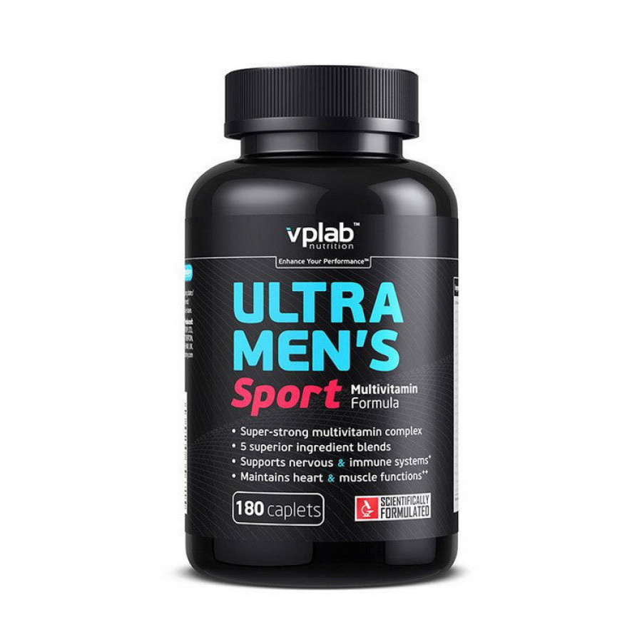 Витамины для мужчин спортсменов "Ultra Men's Sport" VP Lab, 180 таблеток