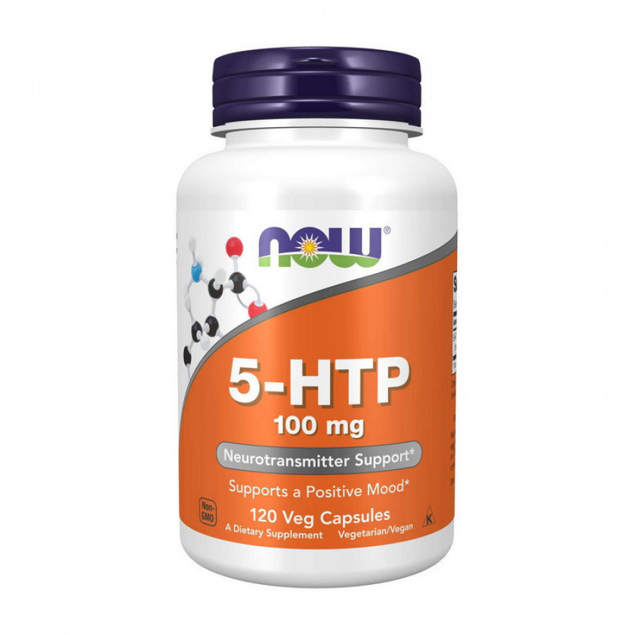5-HTP 5-гидрокситриптофан, Now Foods, 100 мг, 120 капсул