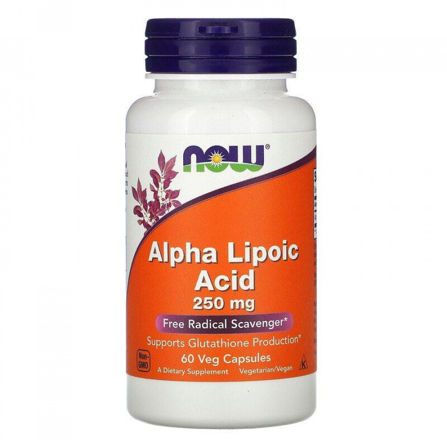 Альфа-липоевая кислота "Alpha Lipoic Acid" 250 мг, Now Foods, 60 капсул