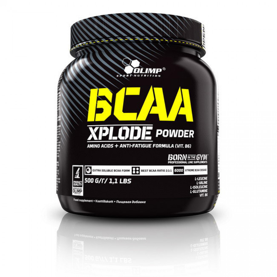 Аминокислоты ВСАА с глютамином и витамином В6 "BCAA Xplode	" OLIMP, ассортимент вкусов, 500 г