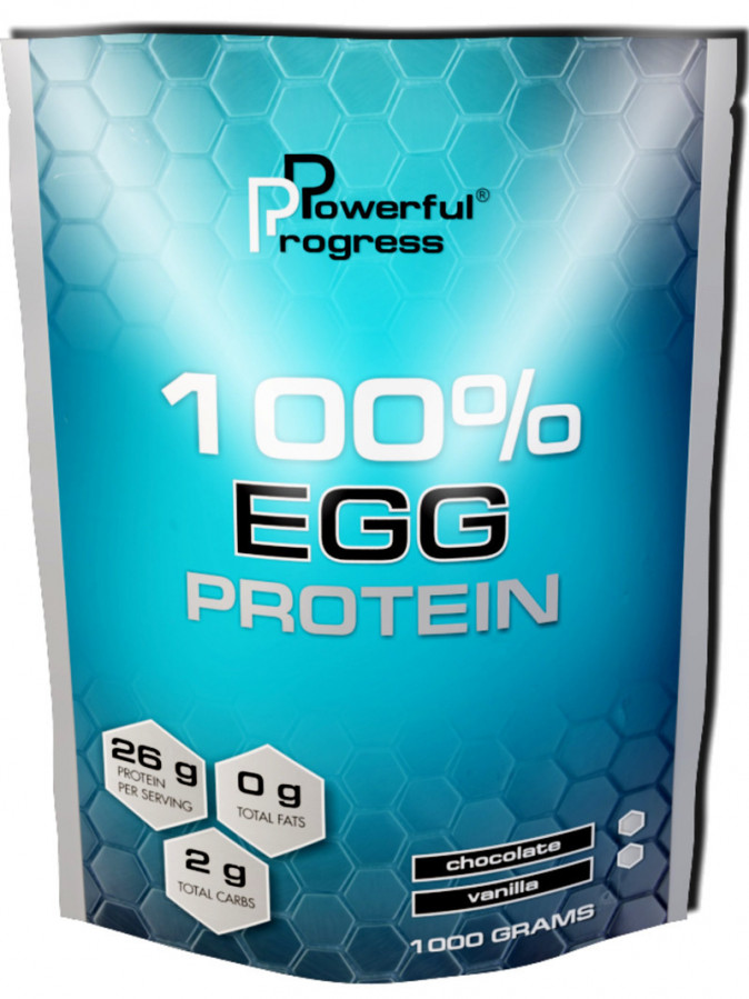 Протеин 100% Egg Protein, Powerful Progress, ассортимент вкусов, 1000 г