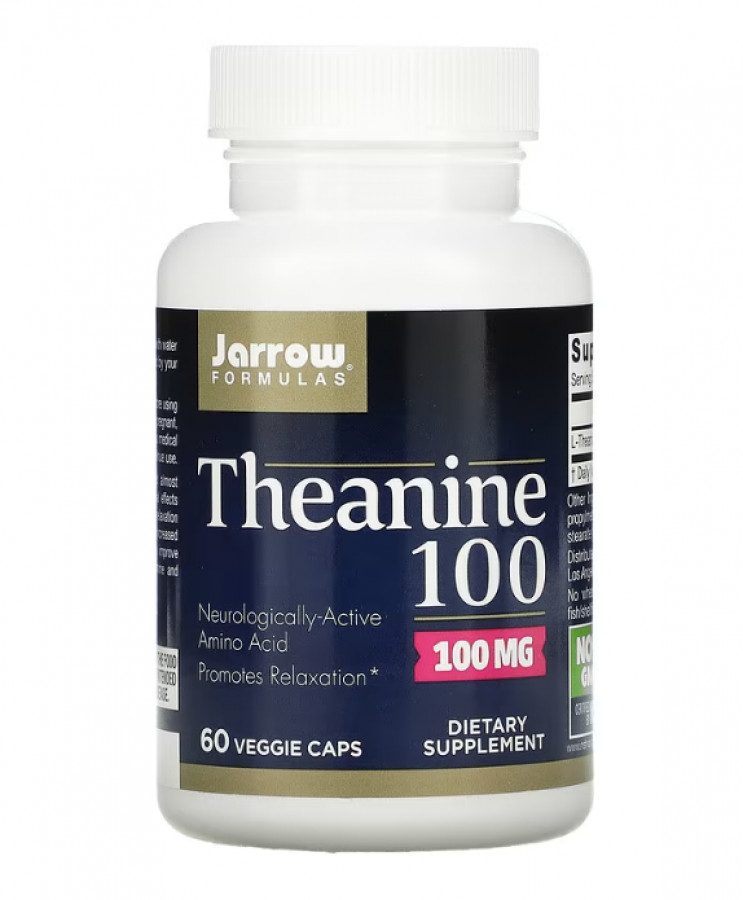 Теанин, Theanine, Jarrow Formulas, 100 мг, 60 капсул