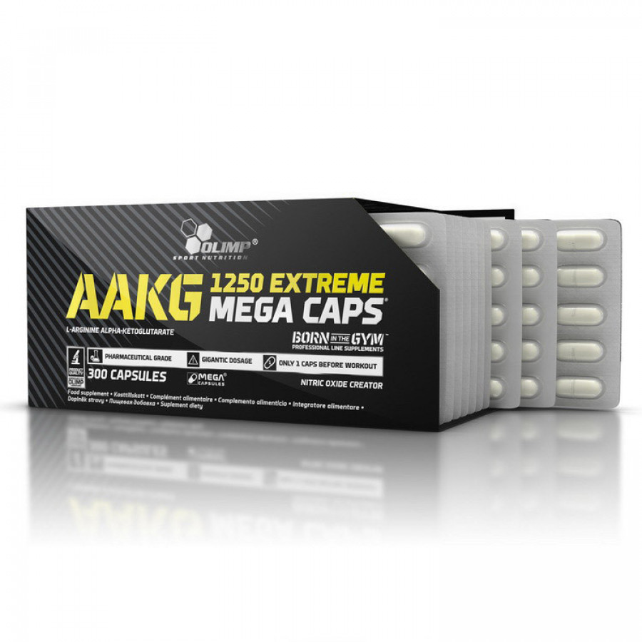 AAKG 1250 Extreme Mega Caps, OLIMP,  300 капсул