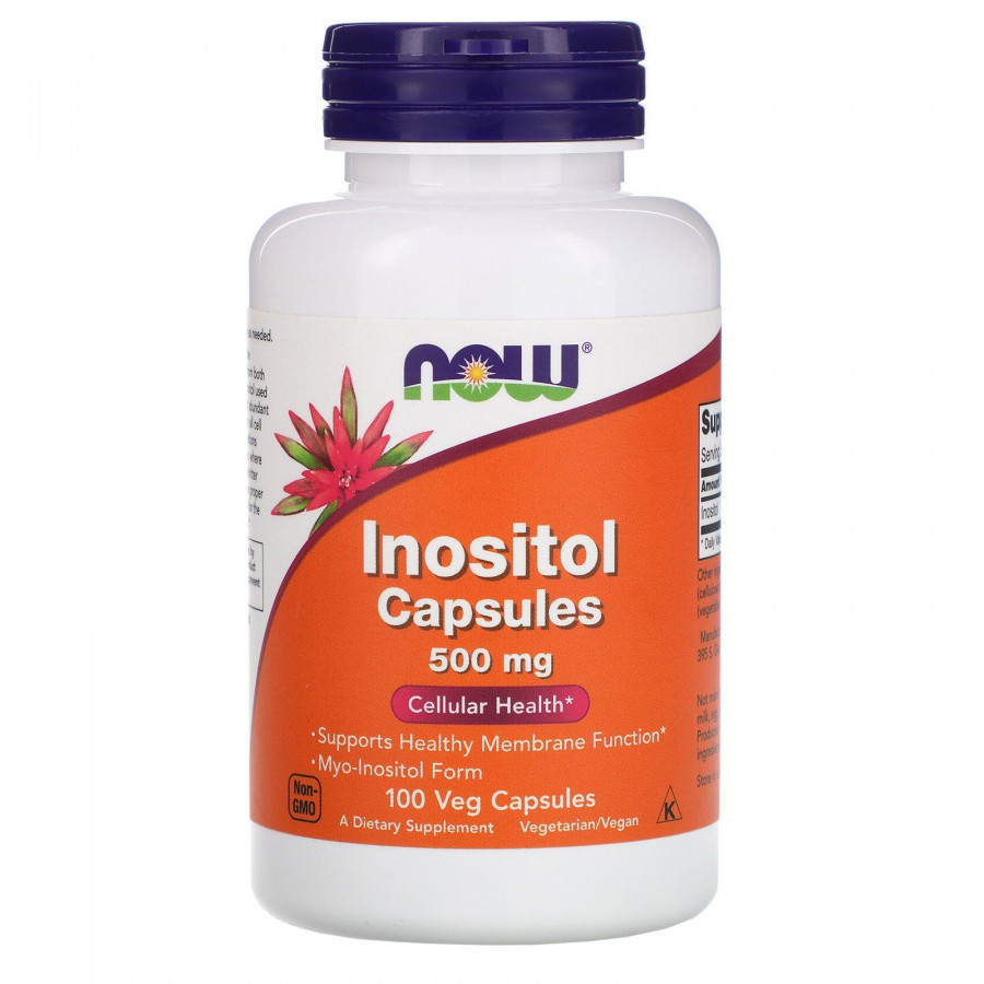 Инозитол Now Foods (Inositol Capsules) 500 мг 100 капсул
