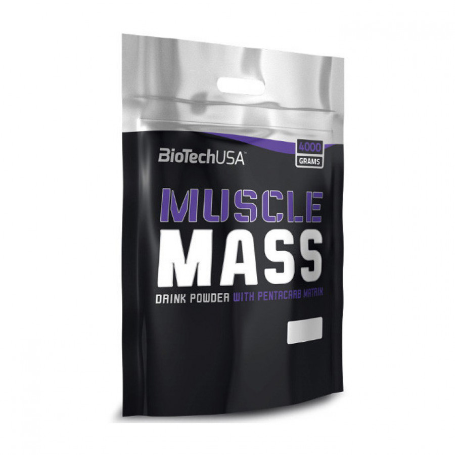 Гейнер "Muscle Mass" BioTech, ассортимент вкусов, 4000 г