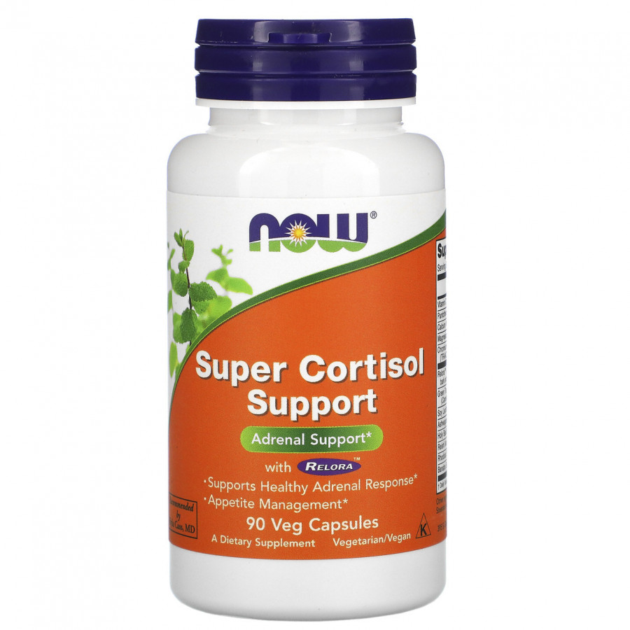 Поддержка уровня кортизола, Super Cortisol Support, Now Foods, 90 капсул