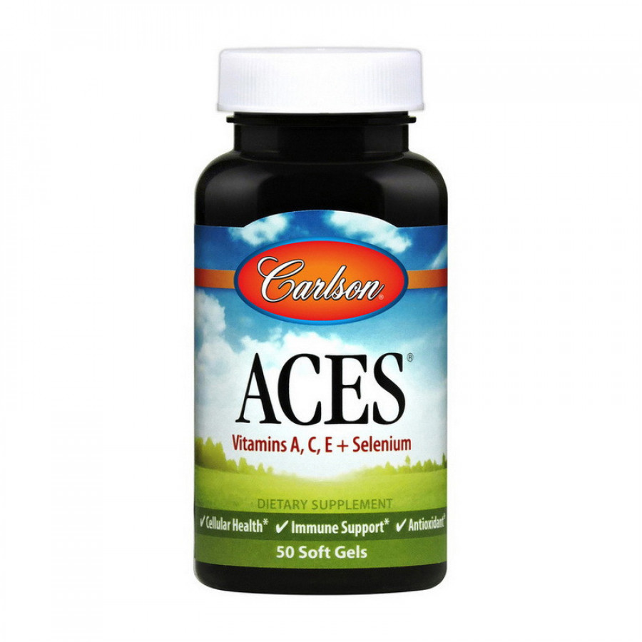 Витамины A,C,E и селен "ACES Vitamins A,C,E + Selenium" Carlson Labs, 60 капсул