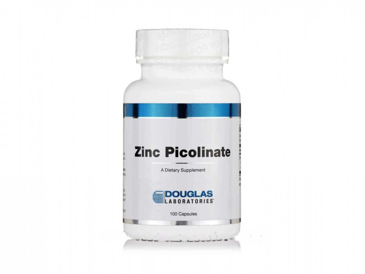 Цинк пиколинат, Zinc Picolinate, Douglas Laboratories, 50 мг, 100 капсул