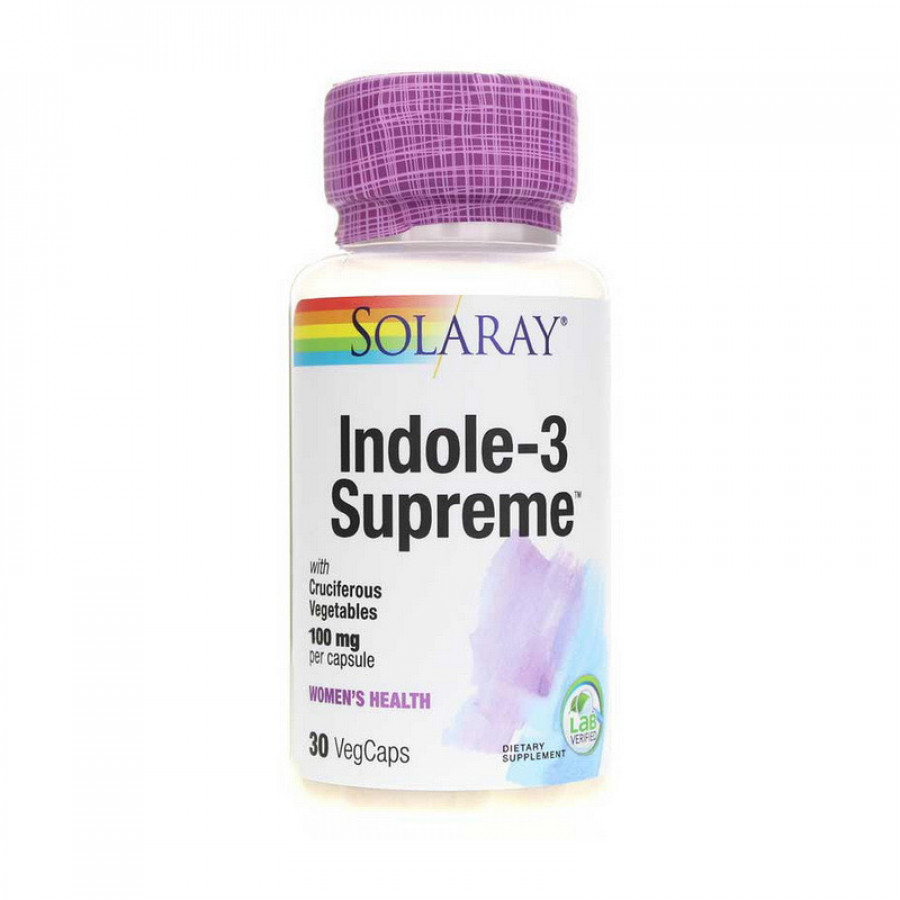 Индол 3-карбинол "Indole-3-Carbinol" Solaray, для женского здоровья, 30 капсул