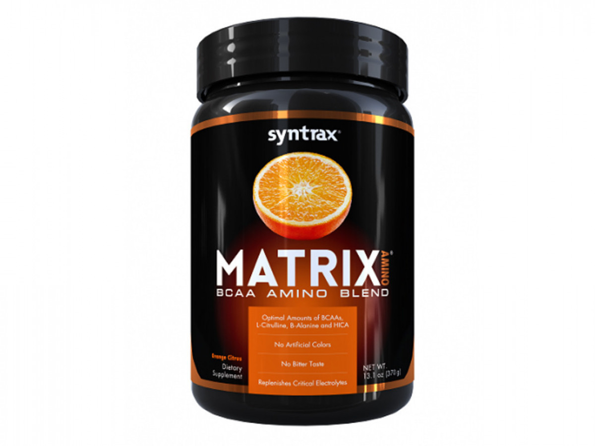 Аминокислоты Matrix Amino, Syntrax, апельсин, 370 г