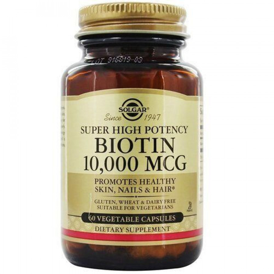 Биотин Solgar (Biotin) 10000 мкг 60 капсул