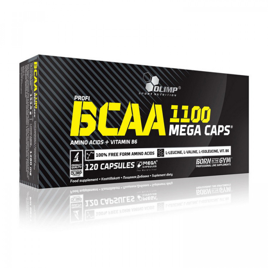 Аминокислоты ВСАА "BCAA 4:1:1 Mega Caps" OLIMP, 120 капсул