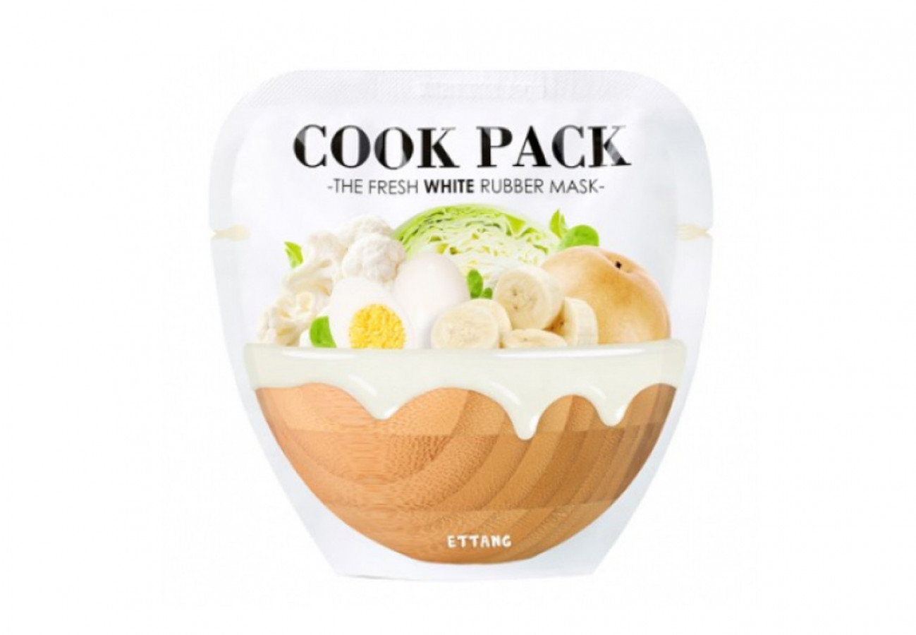 Маска для лица Cook Pack The Fresh White Rubber Mask, Ettang, альгинатная осветляющая, 45 г