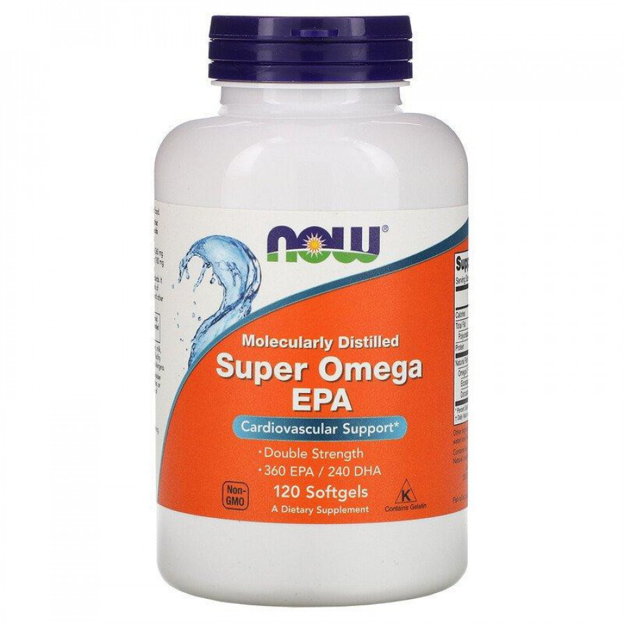 Омега 3 "Super Omega EPA" Now Foods, 360 мг/240 мг, 120 капсул