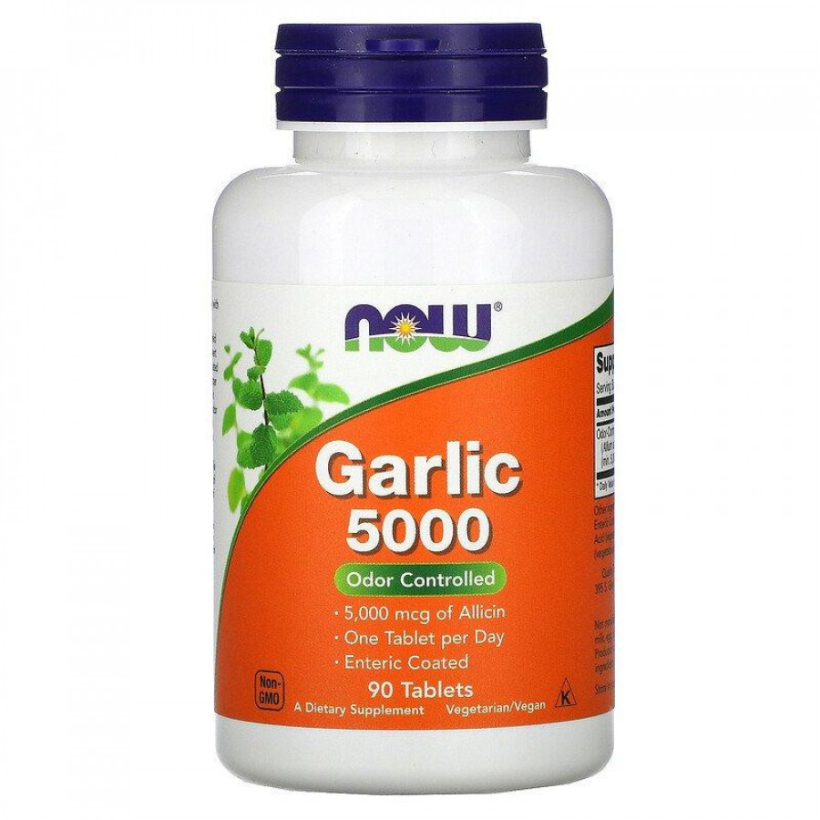 Чеснок "Garlic 5000" Now Foods, 90 таблеток